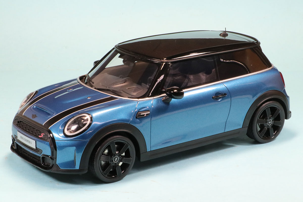 オットーモビル 1/18 ミニ クーパー S 2021 ブルー 世界限定 999