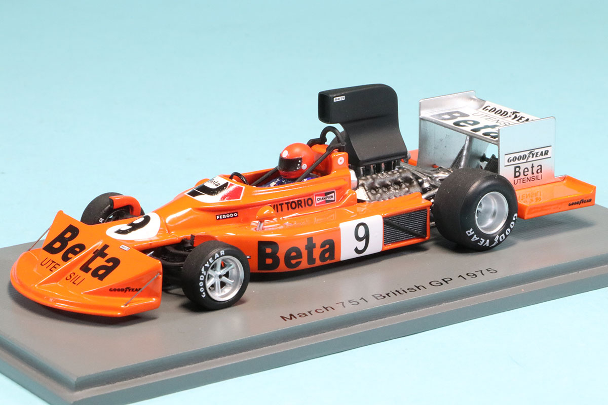 スパーク 1/43 マーチ 751 イギリス GP  1975 V.ブランビア　S5379
