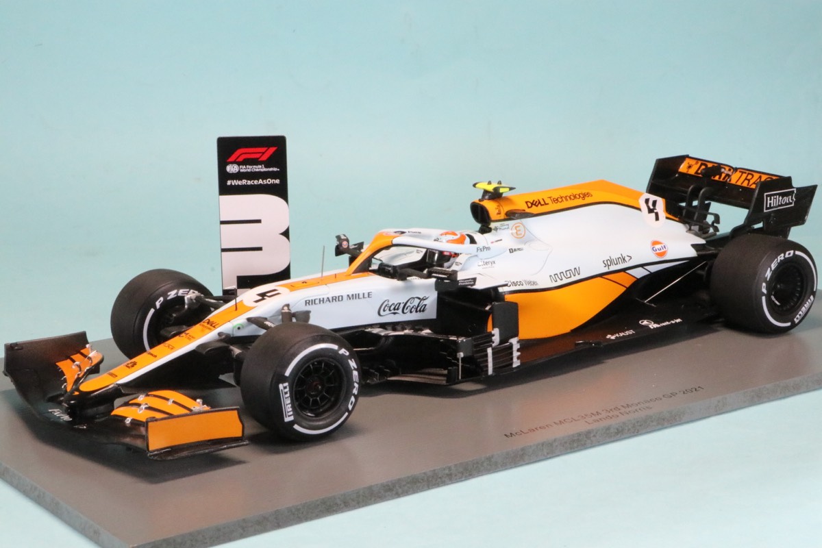 人気特価 1 18 マクラーレン MCL35M モナコGP 2021仕様LED照明ケース