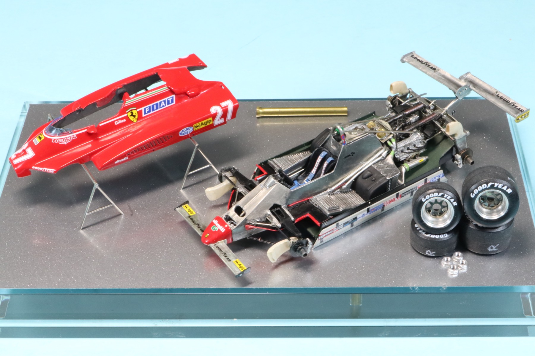 個人製作完成品 委託販売品 1/43 フェラーリ 126C2 ロングビーチGP 1982 G.ヴィルヌーブ　RFBOSICA_KI