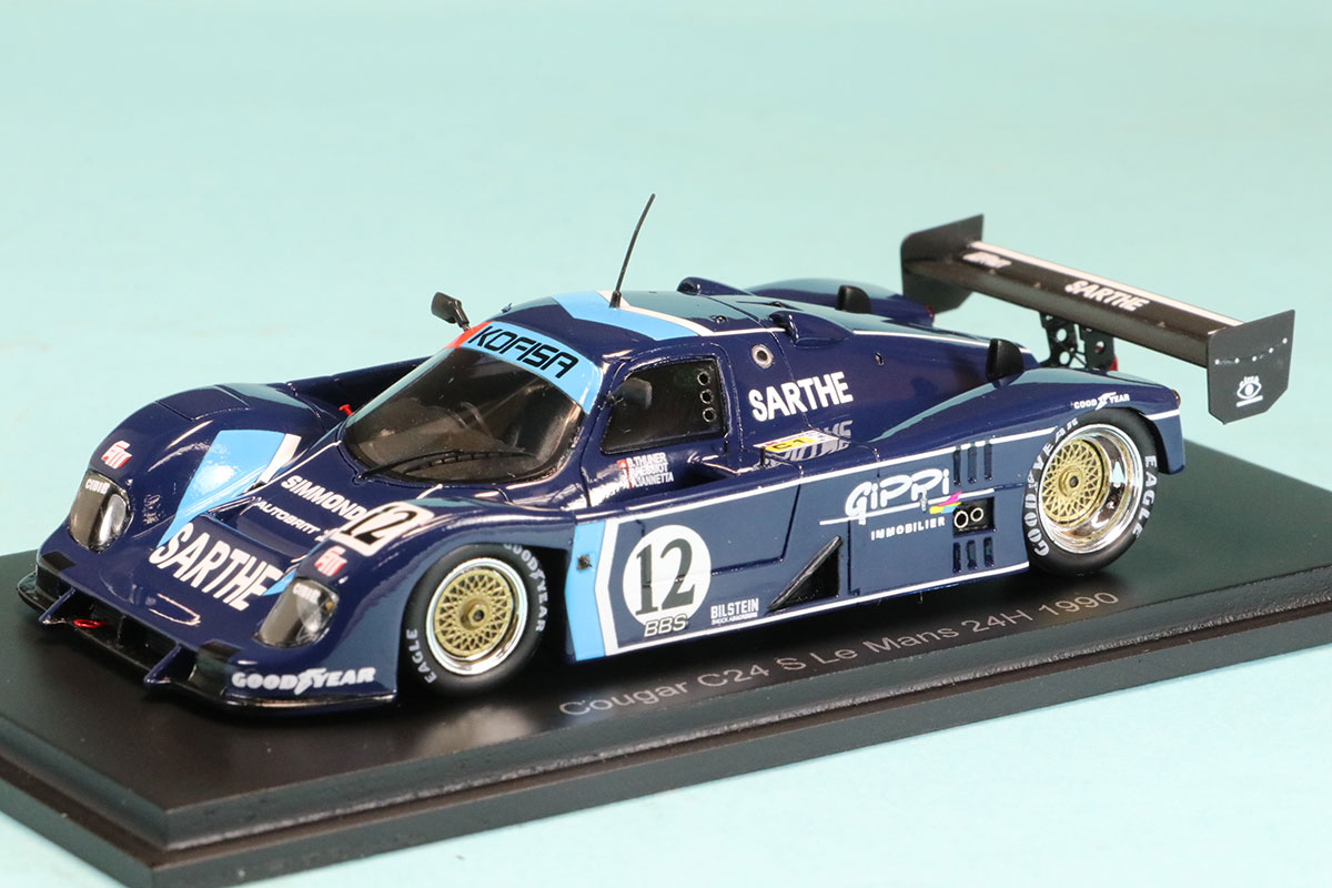 スパーク 1/43 クーガー C24 ルマン 1990 No.12 S3533 ミニカー
