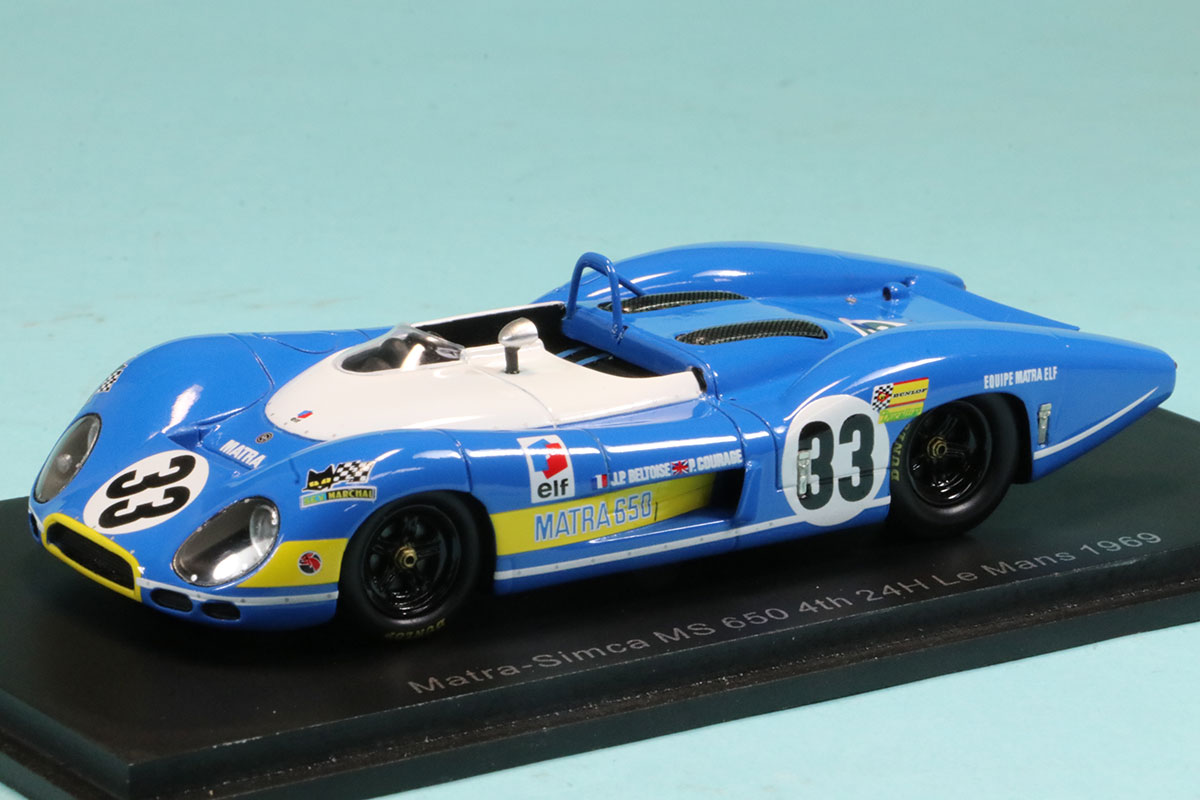 マトラシムカMS660 solido1/43 スパーク 1/43 マトラ シムカ MS 650 ルマン 24h 1969 4th No.33