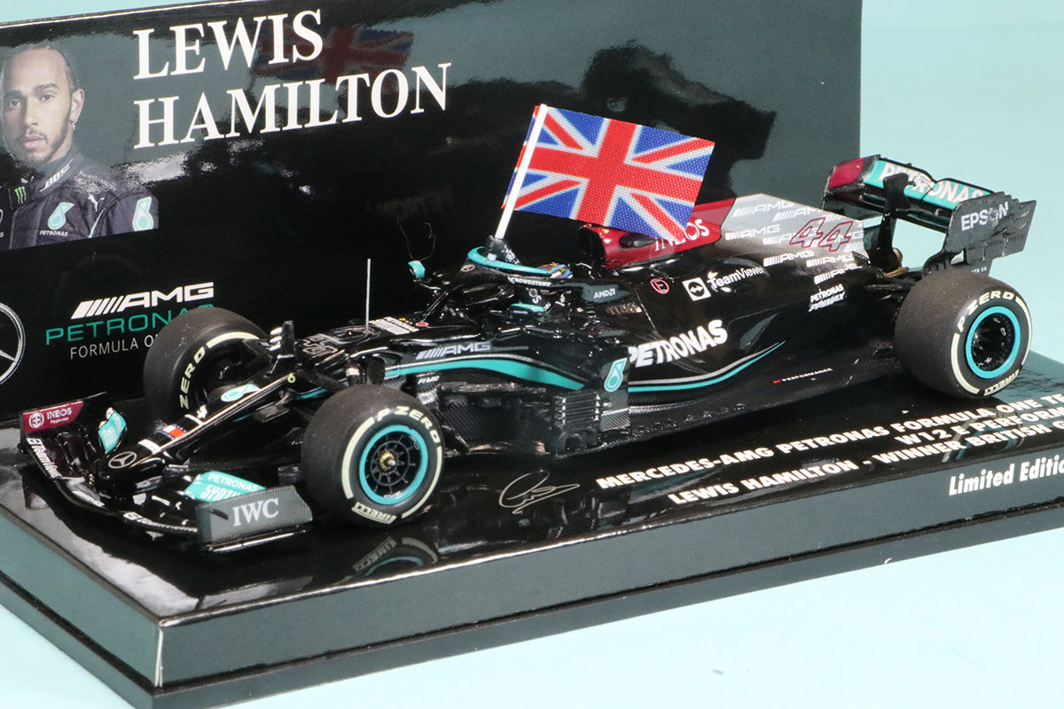 ミニチャンプス 1/43 メルセデス AMG ペトロナス W12 イギリスGP 2021 Winner L.ハミルトン　410211144