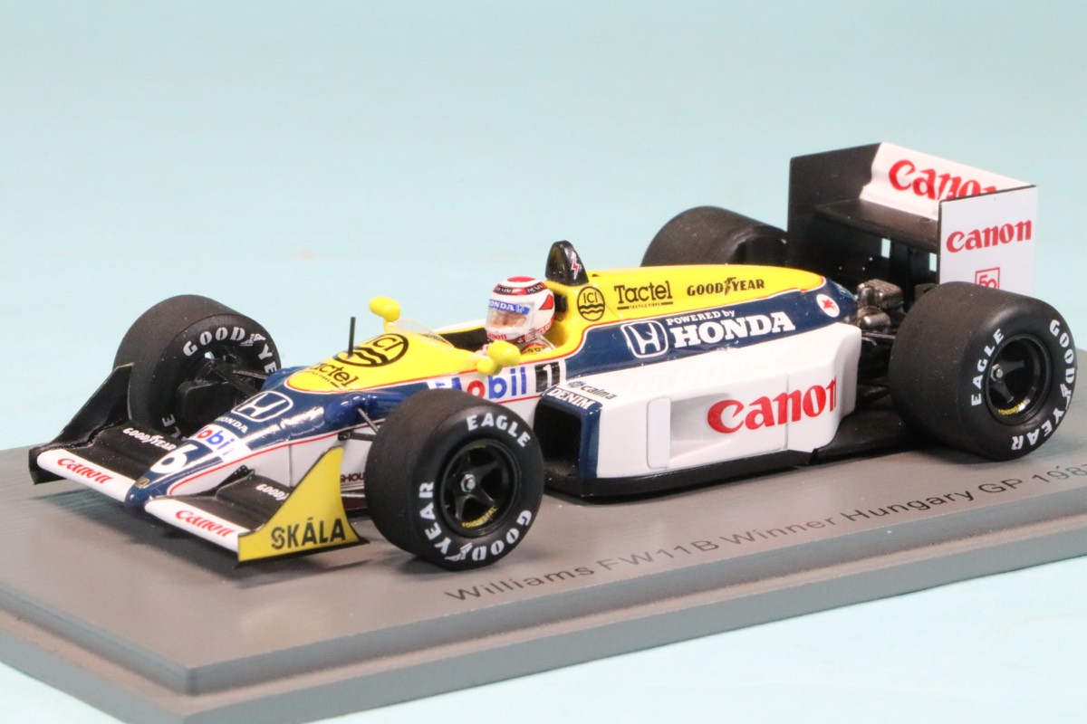 スパーク 1/43 ウィリアムズ FW11B ハンガリーGP 1987 Winner N.ピケ　S7483