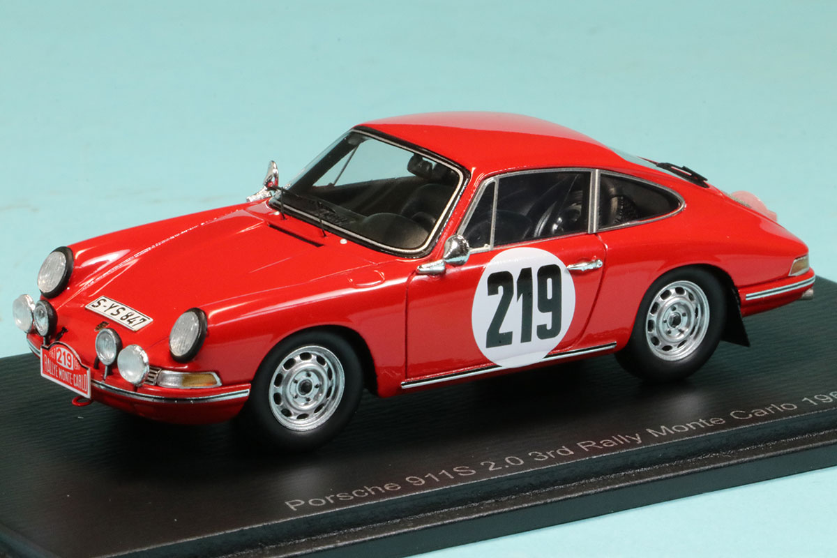 スパーク 1/43 ポルシェ 911S 2.0 モンテカルロラリー 1967 No.209