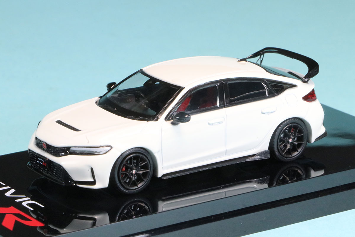 ホビージャパン 1/64 ホンダ シビック TYPE R (FL5) エンジンディスプレイモデル付 チャンピオンシップホワイト　HJ641063W