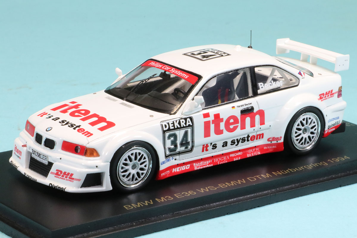 レースランド特注スパーク 1/43 BMW M3 E36 DTM ニュルブルク