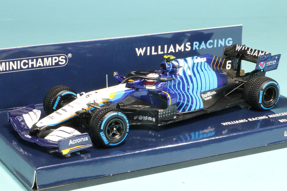ミニチャンプス 1/43 ウィリアムズ メルセデス FW43B ベルギーGP 2021 N.ラティフィ　417211306