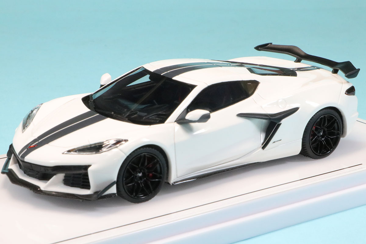 シボレー・コルベット Z06 2023 (アーティックホワイト) チェイスカー トゥルースケール 1/43 シボレー コルベット Z06 2023 アーク