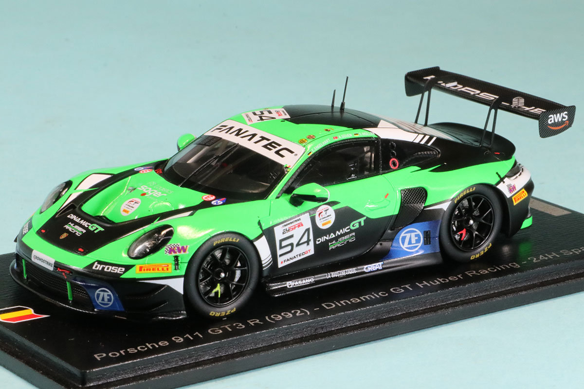 超安い 911 ポルシェ 1/43 スパーク GT3 GT Dinamic No.54 (992) R アクセサリー