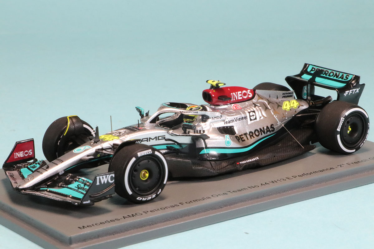 スパーク 1/43 メルセデス AMG ペトロナス W13 フランスGP 2022 2nd L