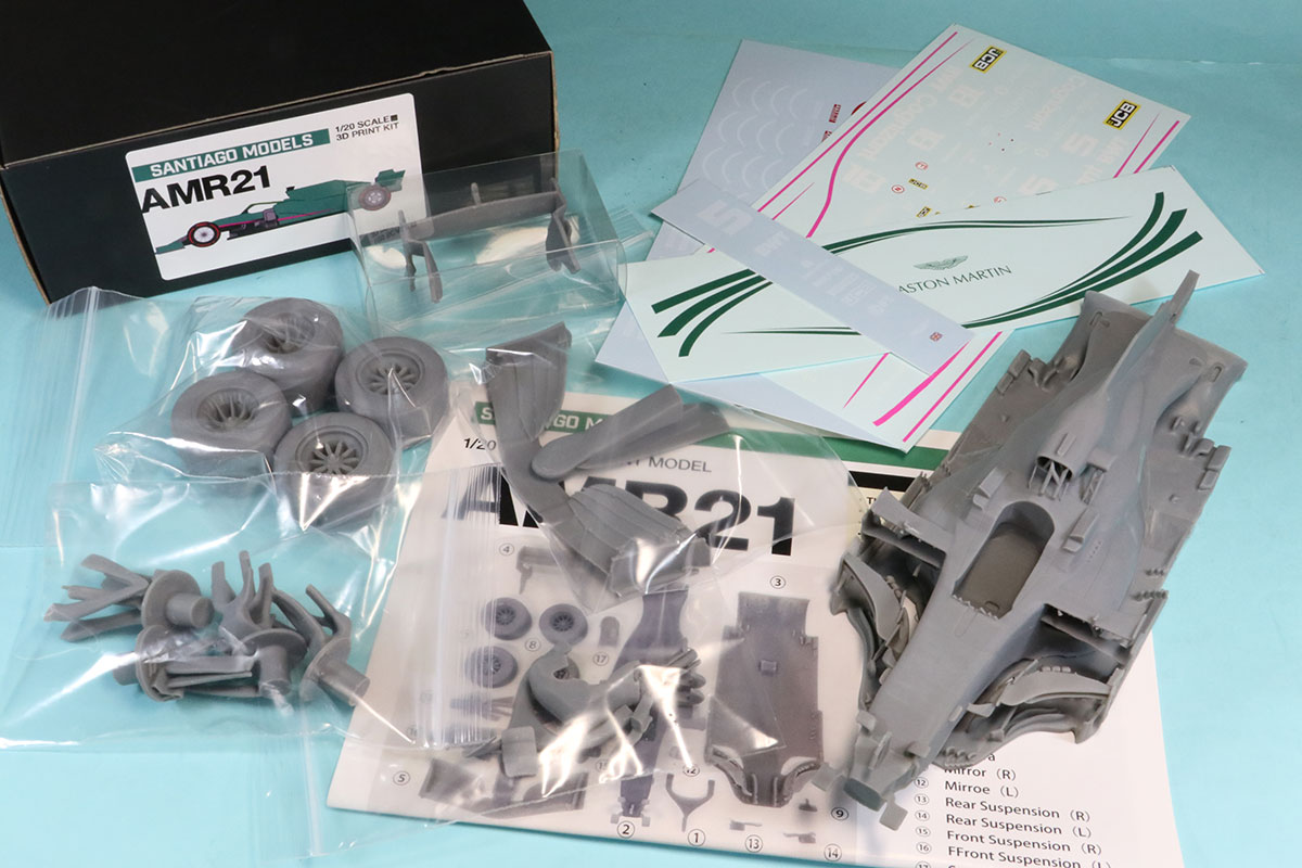 サンティアゴモデル 1/20 3Dプリントキット アストンマーチン AMR21 2021 S.ベッテル L.ストロール　SMK2002