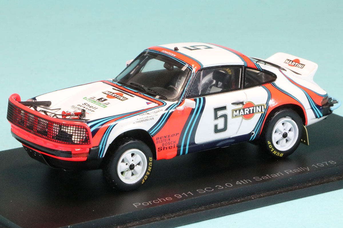 スパーク 1/43 ポルシェ 911 SC 3.0 サファリラリー 1978 4th No.5