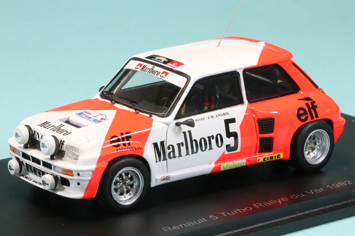 スパーク 1/43 ルノー 5 ターボ ヴァールラリー1962 No.5 デカール加工品　SF197s