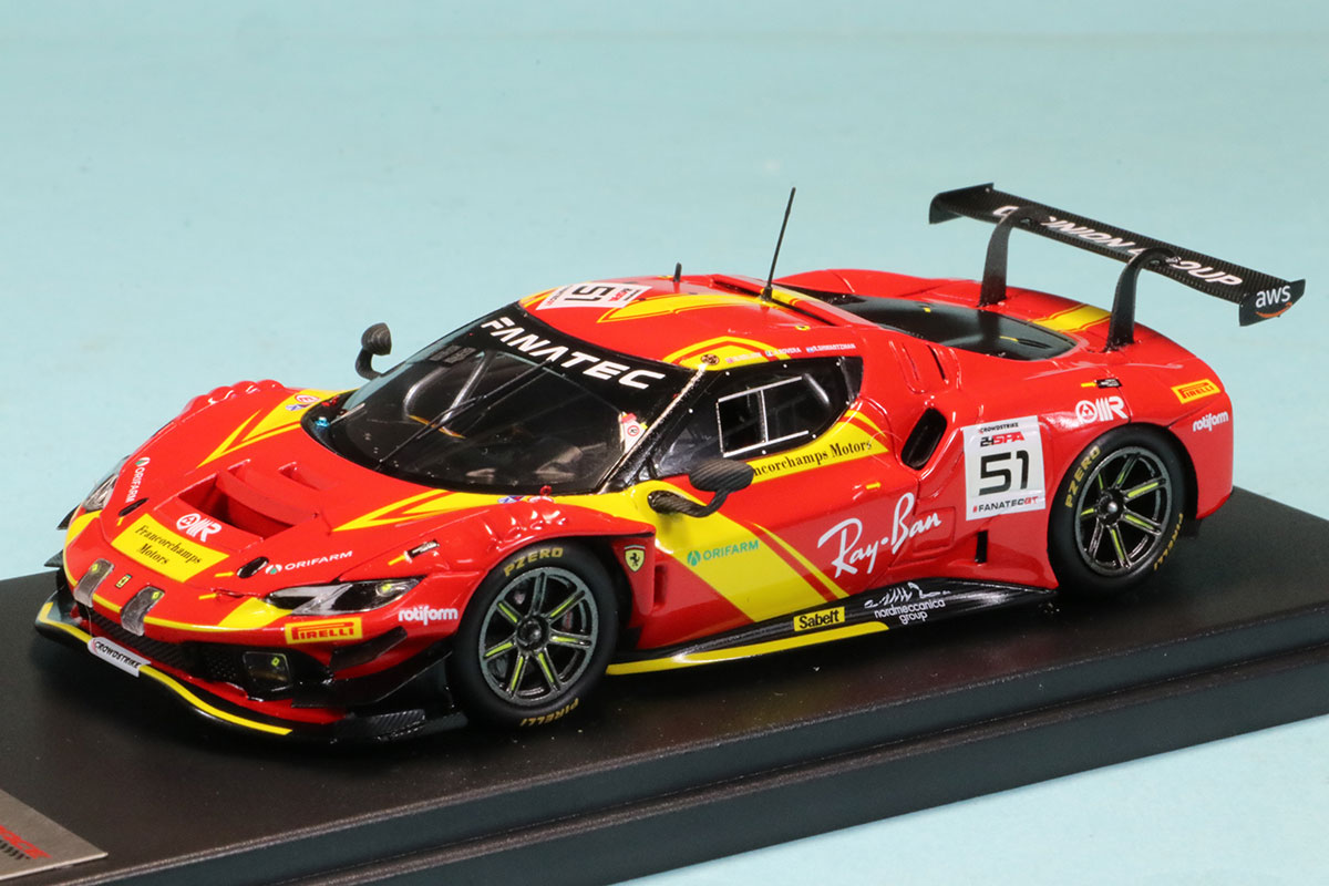 ルックスマート 1/43 フェラーリ 296 GT3 スパ 24h 2023 No.51