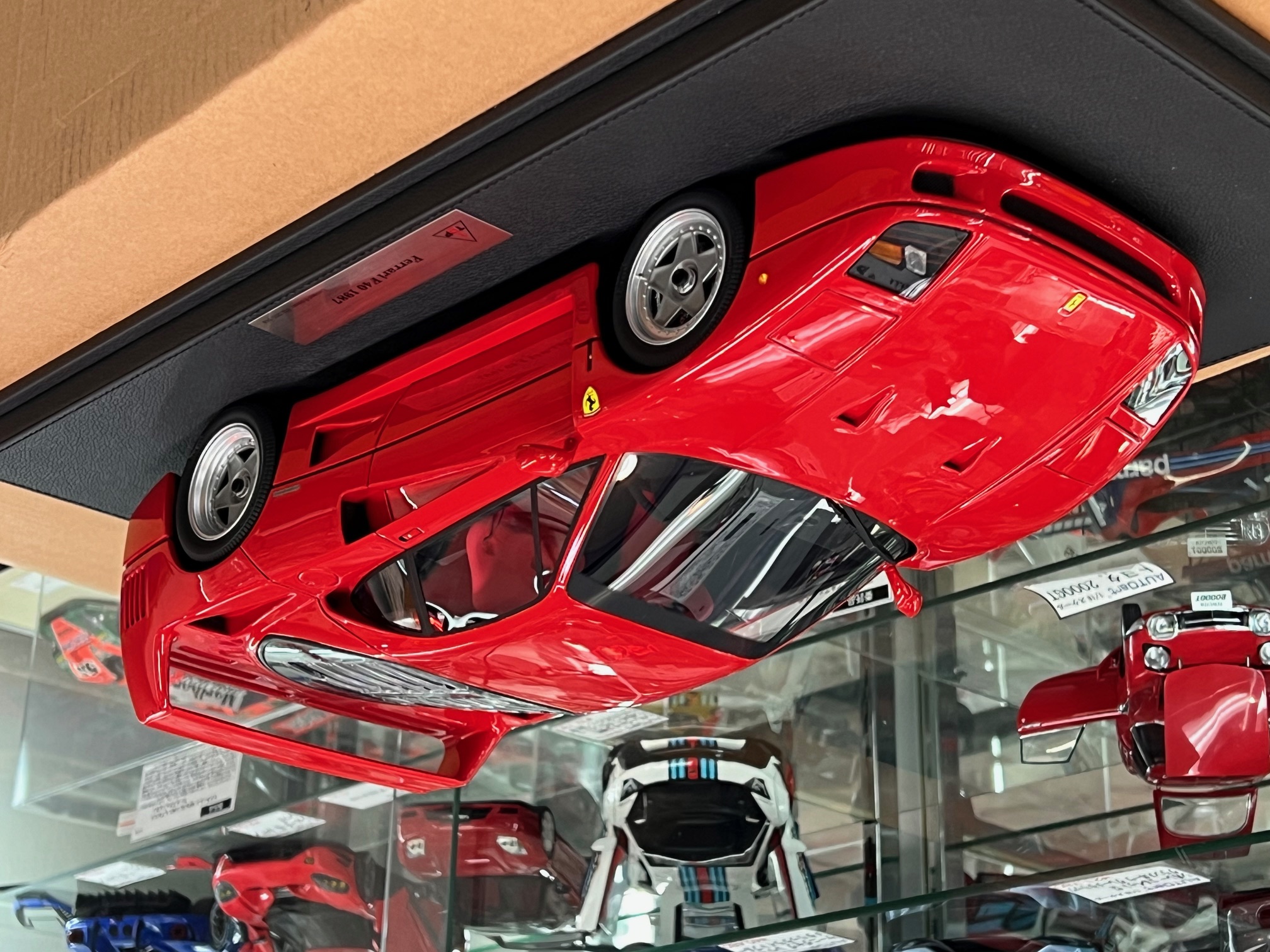 フェラーリ　F40 1987 ミニガレージセット トップテン 1/10 フェラーリ F40 1987 レッド プロッポーション