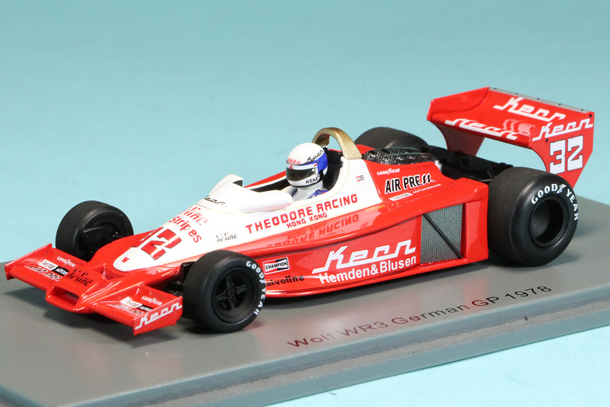 スパーク 1/43 ウルフ WR3 ドイツGP 1978 K.ロズベルグ S9999 ミニカー