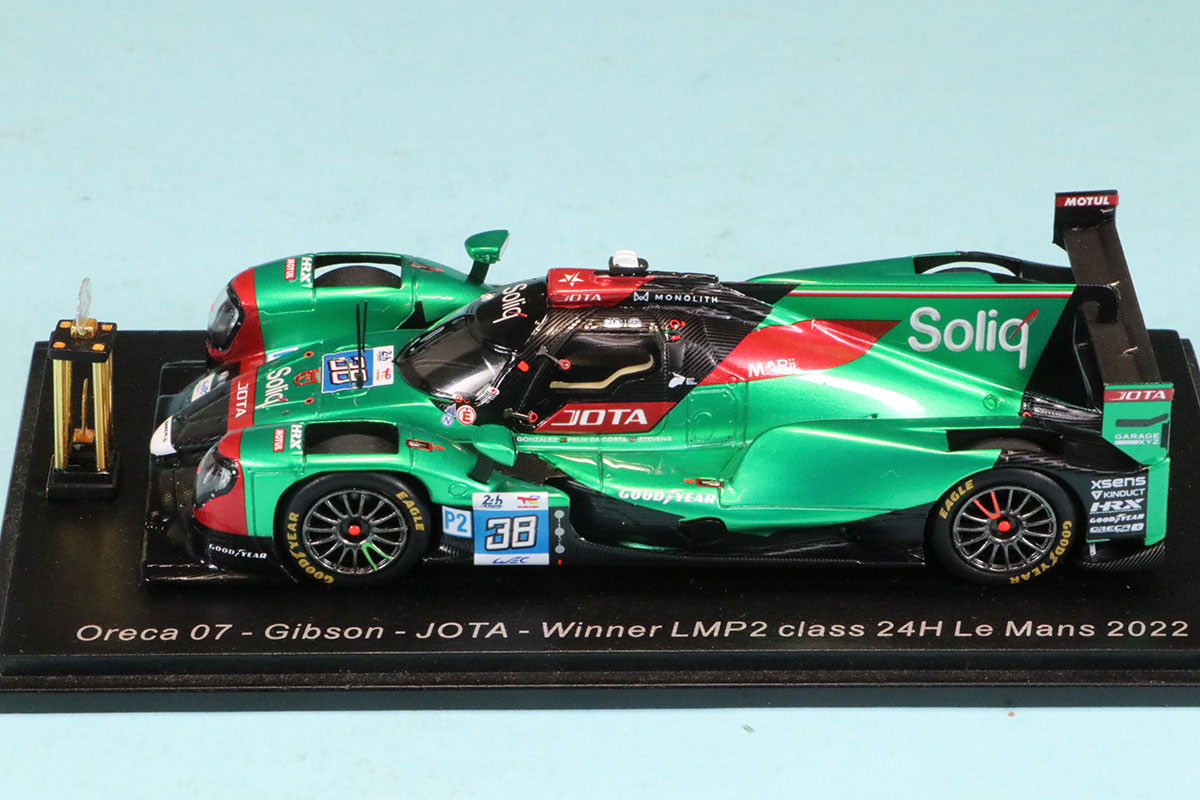 スパーク 1/43 オレカ 07 ギブソン JOTA ルマン 24h 2022 LMP2クラス Winner No.38 トロフィー付き　S8633S