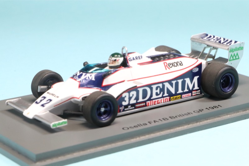 スパーク 1/43 オゼッラ FA1B イギリスGP 1981 J.P.ジャリエ S7250