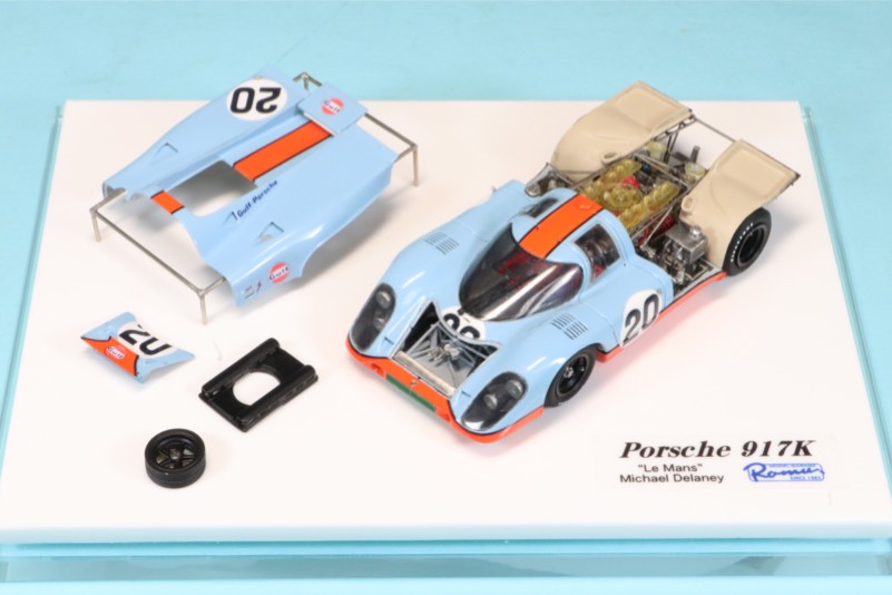 ロムファクトリー 1/43 ポルシェ 917K ルマン 1970 栄光のルマン仕様 スティーブ・マックイーン (役名:マイケル・ディレイニー) バージョンアップワンオフ　RFK602VU_KI