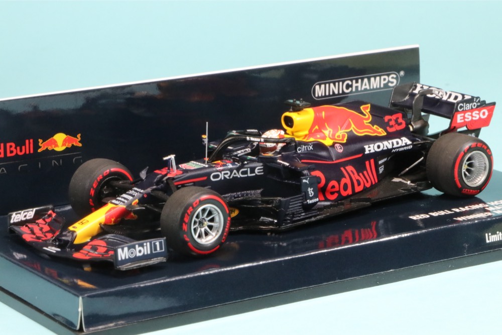 ミニチャンプス 1/43 レッドブル レーシング ホンダ RB16B モナコGP 2021 Winner M.フェルスタッペン　410210633