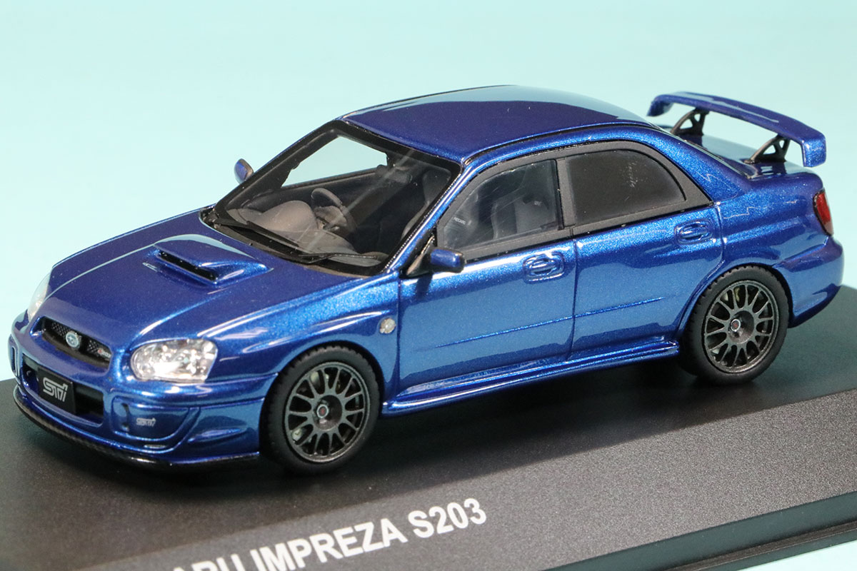 京商 1/43 スバル インプレッサ S203 ブルー  限定 600個　KSR43115BL