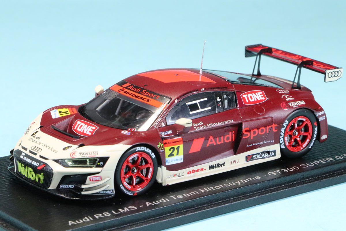 スパーク 1/43 ヒトツヤマ アウディ R8 LMS GT3 スーパーGT GT300 2021 No.21  川端伸太朗/篠原拓朗　SGT018