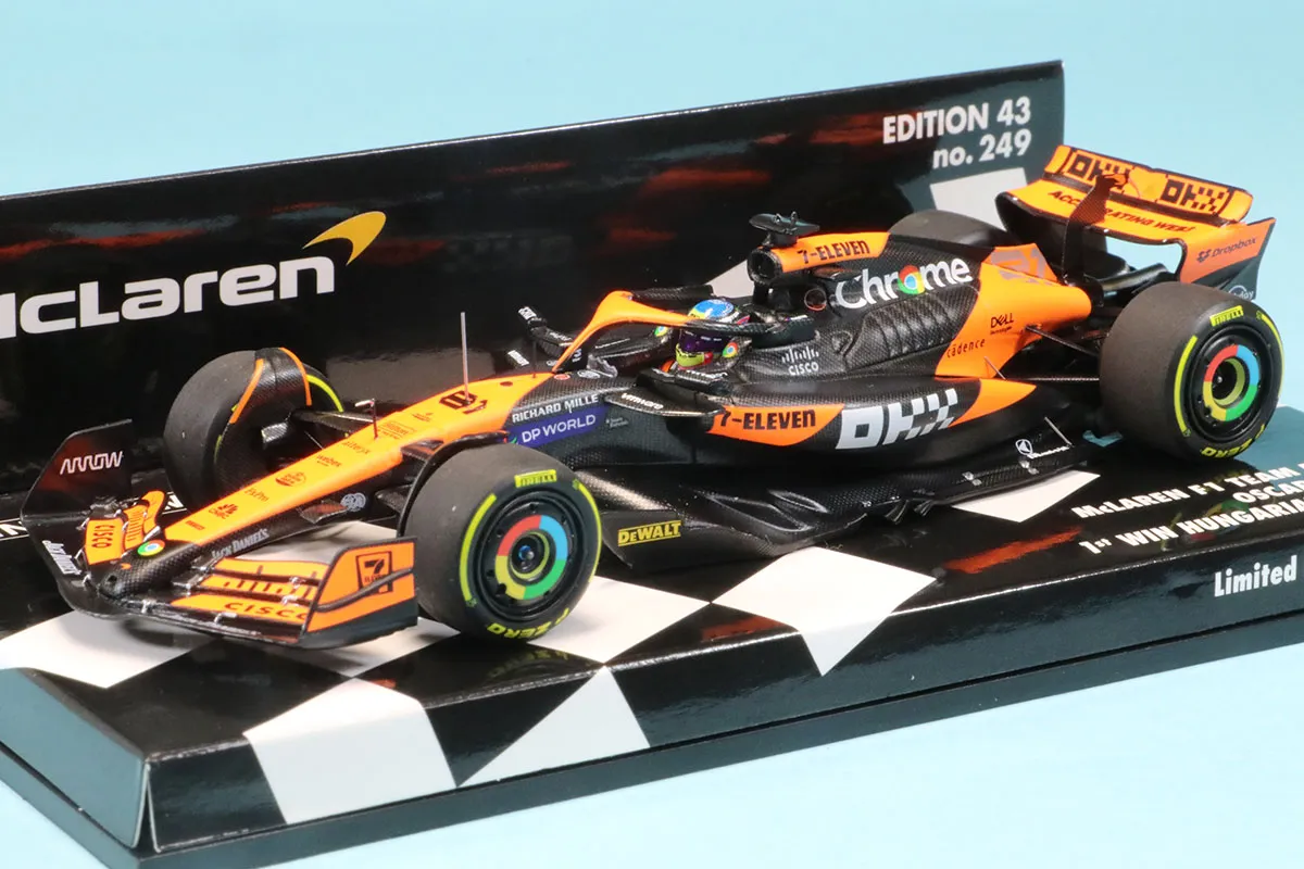1/43 マクラーレン MCL38 ハンガリーGP 初優勝 O.ピアストリ ミニチャンプス 1/43 マクラーレン MCL38 オスカー ピアストリ
