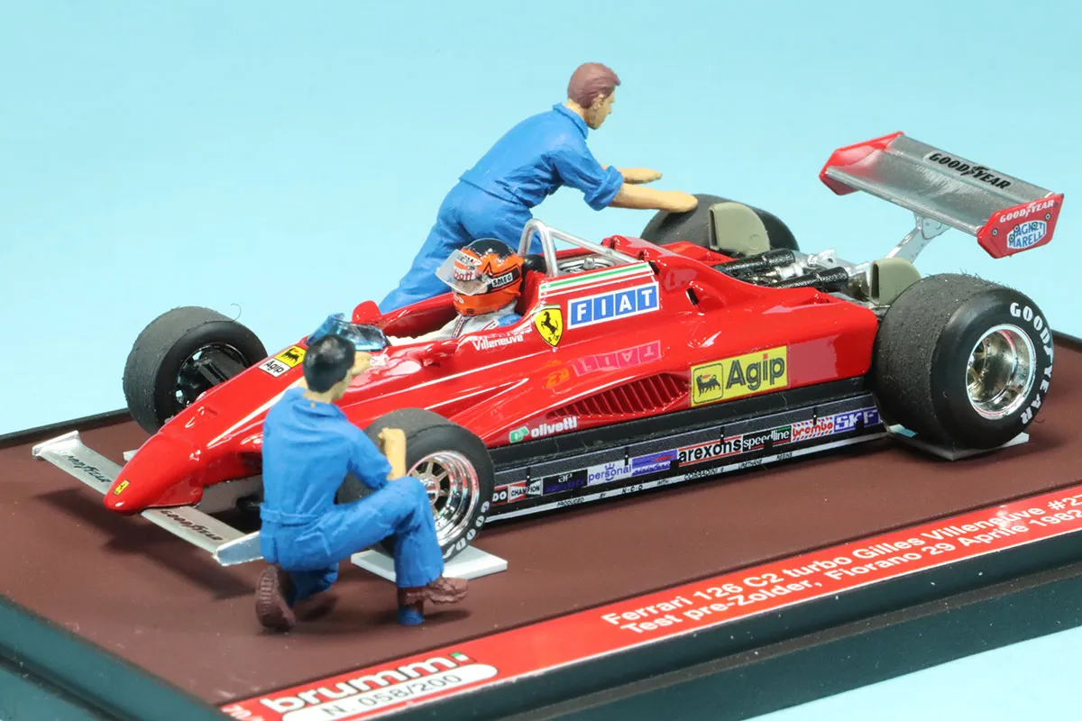 ブルム 1/43 フェラーリ 126 C2 ゾルダー フィオラノ テスト1982 G.ビルヌーブ　S2402