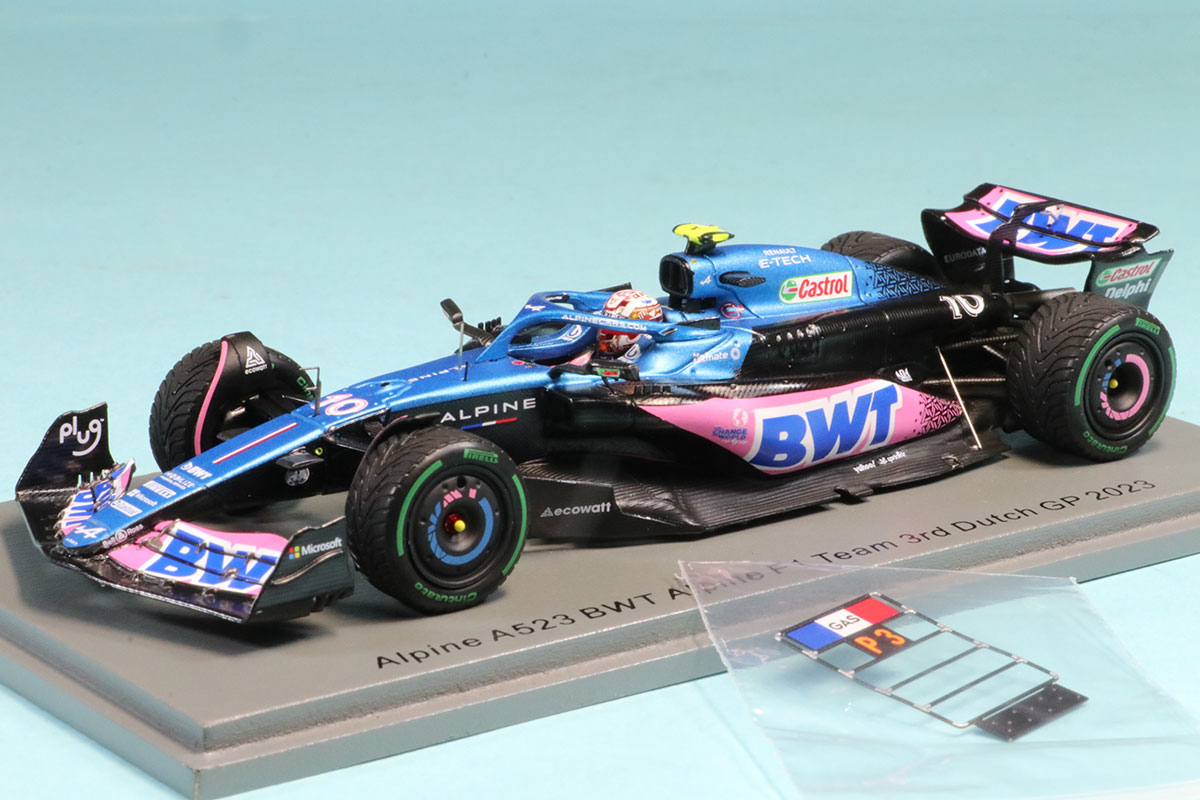 スパーク 1/43 アルピーヌ A523 オランダ GP 2023 P.ガスリー 3rd. ピットボード付き　S8925