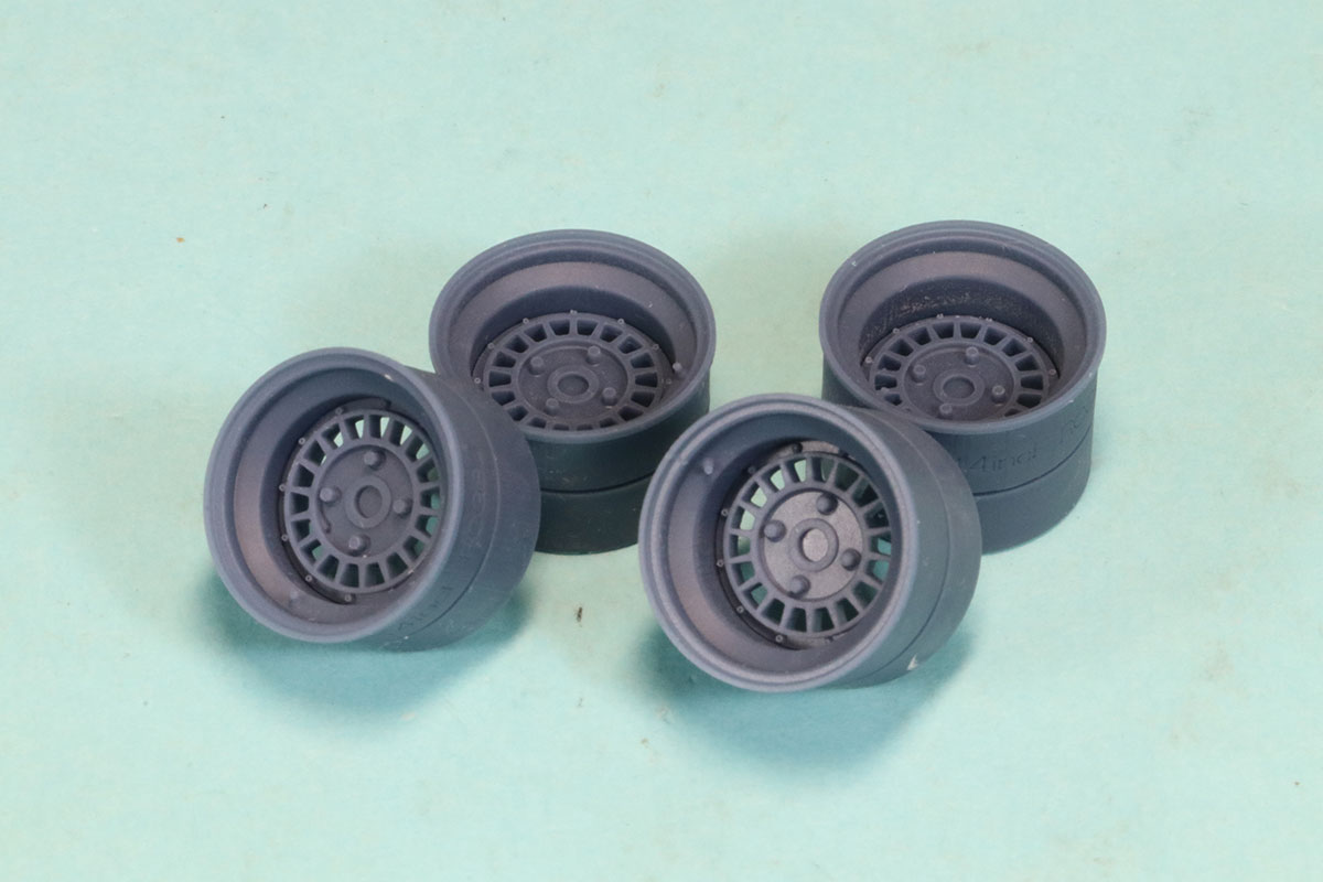 ケイSTYLE! 1/24 3Dプリントパーツ 14インチ F-RCG TYPE ホイール Fレーシング風 8-9J　KS-PA16