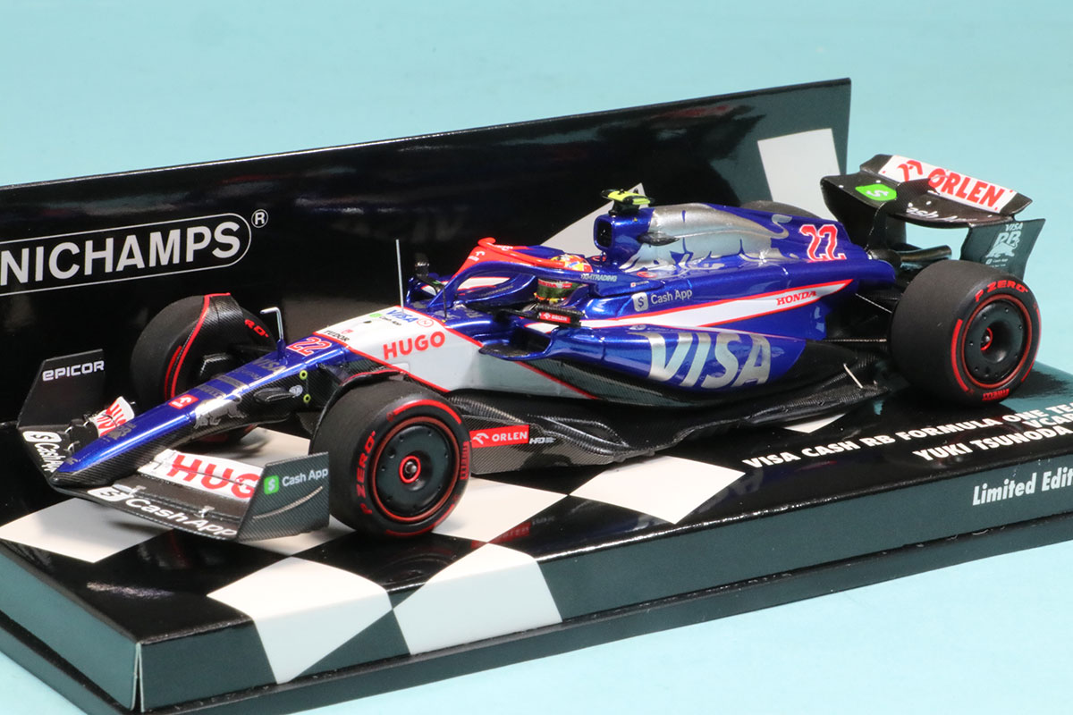 ミニチャンプス 1/43 ビザ キャッシュアップ RB VCARB 01 角田裕