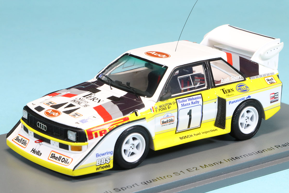 スパーク 1/43 アウディ スポーツ クアトロ S1 E2 マンクスラリー 1985 No.1　S7897