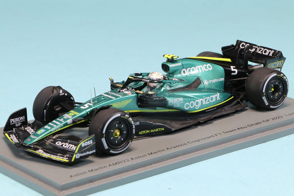 スパーク 1/43 アストンマーチン AMR22 アブダビGP 2022 S.ベッテル F1ラストレース　S8552