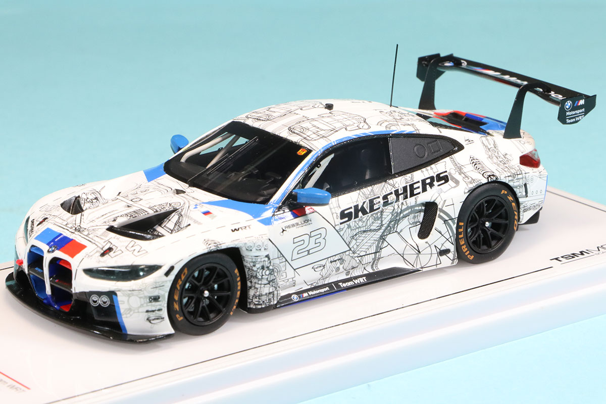 トゥルースケールモデル 1/43 BMW M4 GT3 Test Livery 2022 No.23　TSM430729