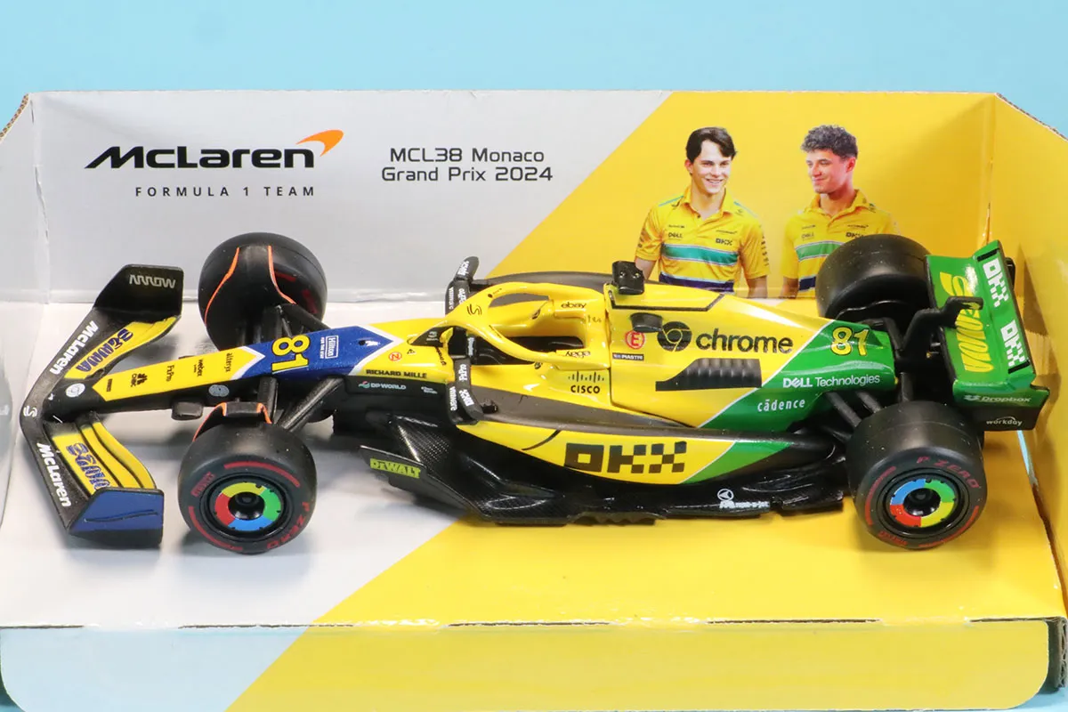 ブラーゴ 1/43 マクラーレン MCL38 モナコGP 2024 O.ピアストリ