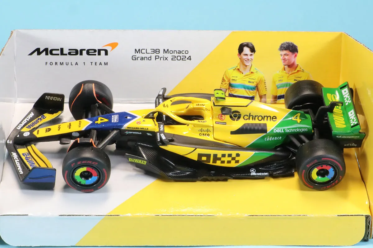ブラーゴ 1/43 マクラーレン MCL38 モナコGP 2024 L.ノリス BUR38214NS