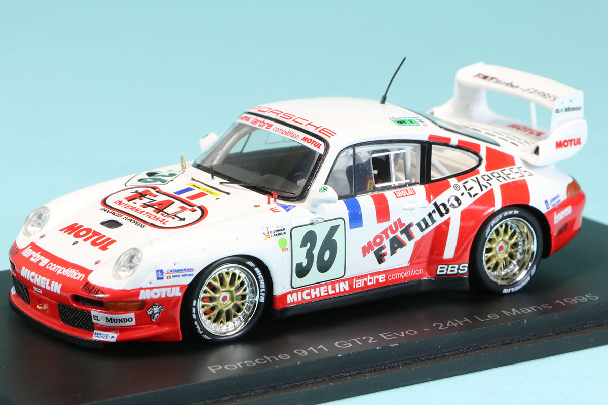 スパーク 1/43 ポルシェ 911 GT2 Evo ルマン 24h 1995 No.36　S4445