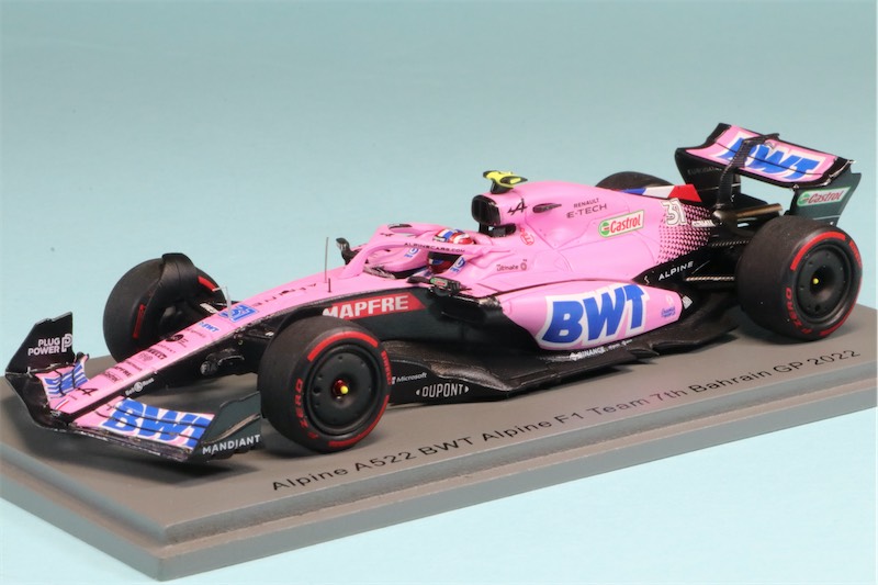 スパーク 1/43 BWT アルピーヌ F1チーム A522 バーレーンGP 2022 7th E