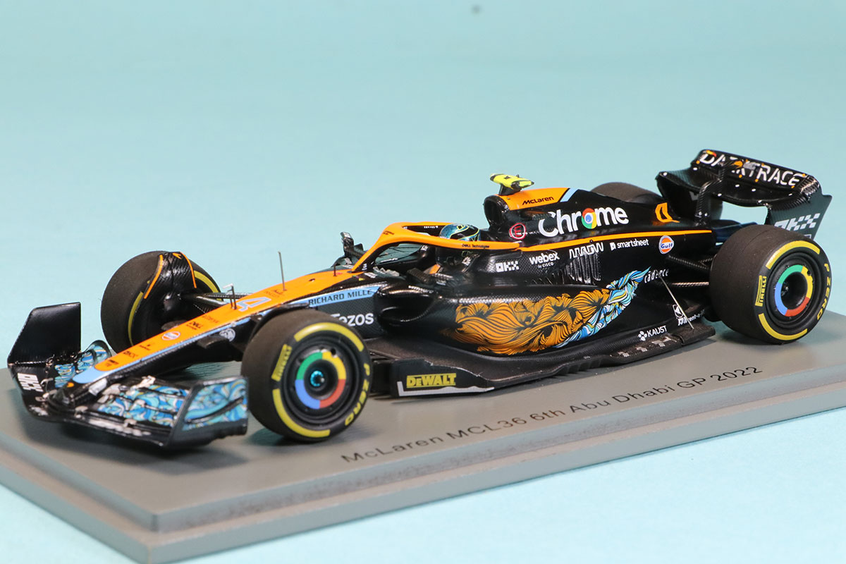 スパーク 1/43 マクラーレン MCL36 アブダビGP 2022 L.ノリス　S8554