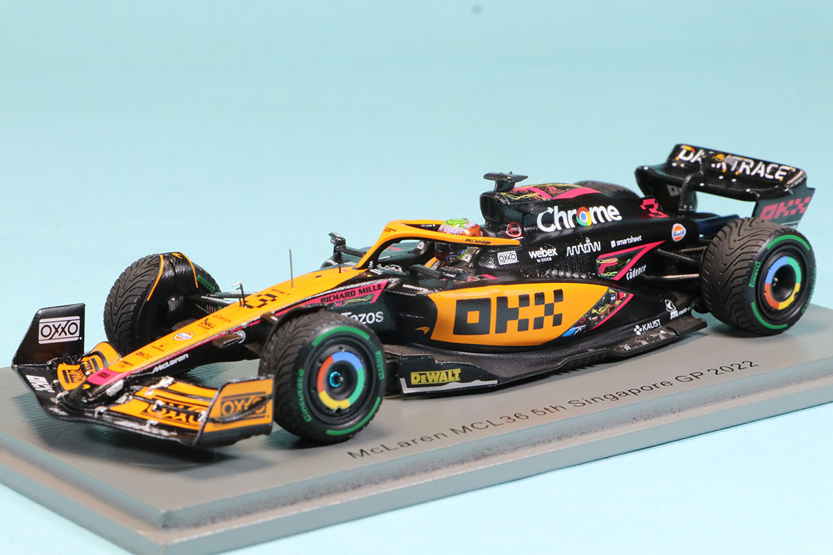 スパーク 1/43 マクラーレン MCL36 リカルド 2022シンガポールGP スパーク 1/43 マクラーレン MCL36 シンガポールGP 2022 D