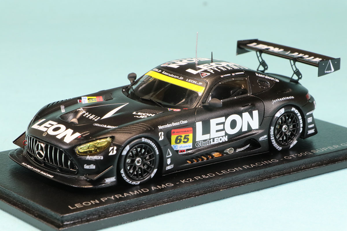 スパーク 1/43 レオン PYRAMID  メルセデス AMG GT3 スーパーGT 2023 GT300 No.62 蒲生尚弥/蒲生尚弥/篠原拓朗 　SGT086