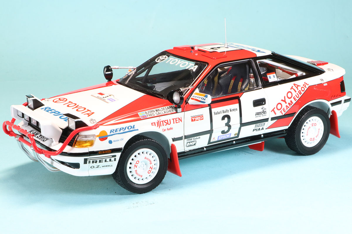 京商 1/18 トヨタ セリカ GT-FOUR (ST165) 1990 サファリ No.3 フル開閉　KS08961A