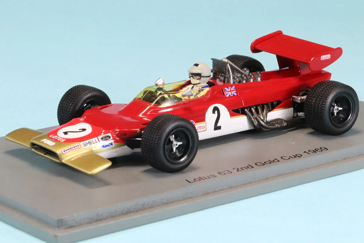スパーク 1/43 ロータス 63 ゴールドカップ 1969 J.リント 2nd　S6355