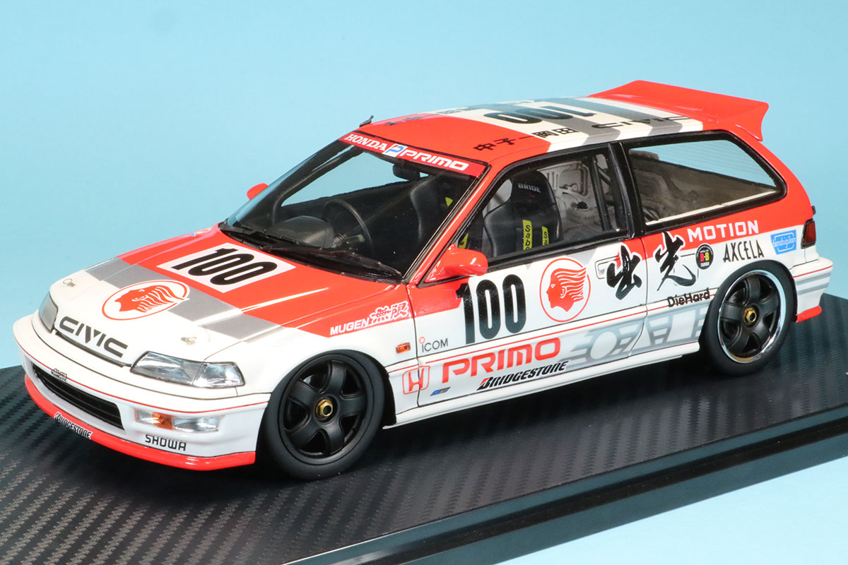 イグニッションモデル 1/18 出光 ホンダ シビック EF9 SiR JTC No.100 IG3507