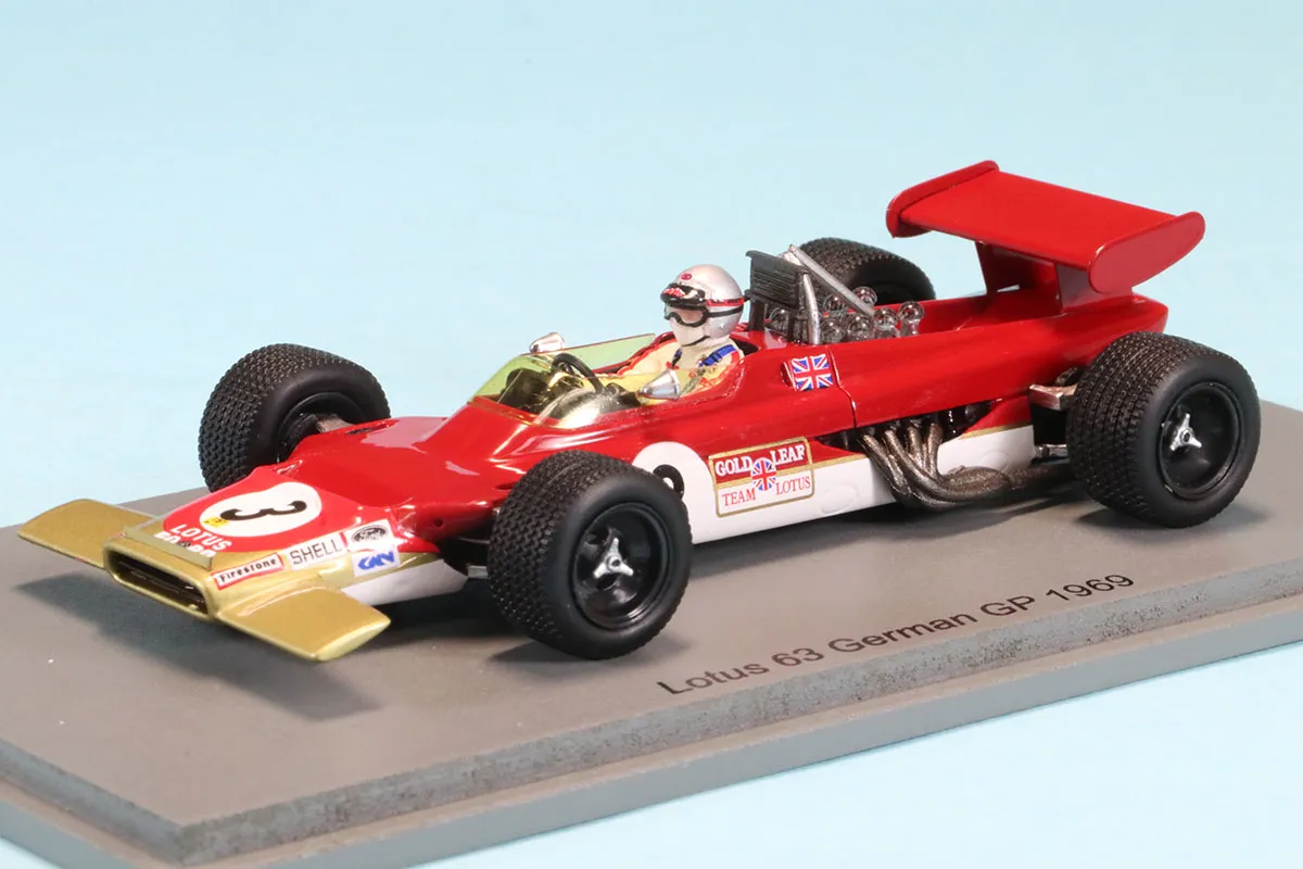 スパーク 1/43 ロータス 63 ドイツGP 1969 M.アンドレッティ デカール加工品　S6354DC