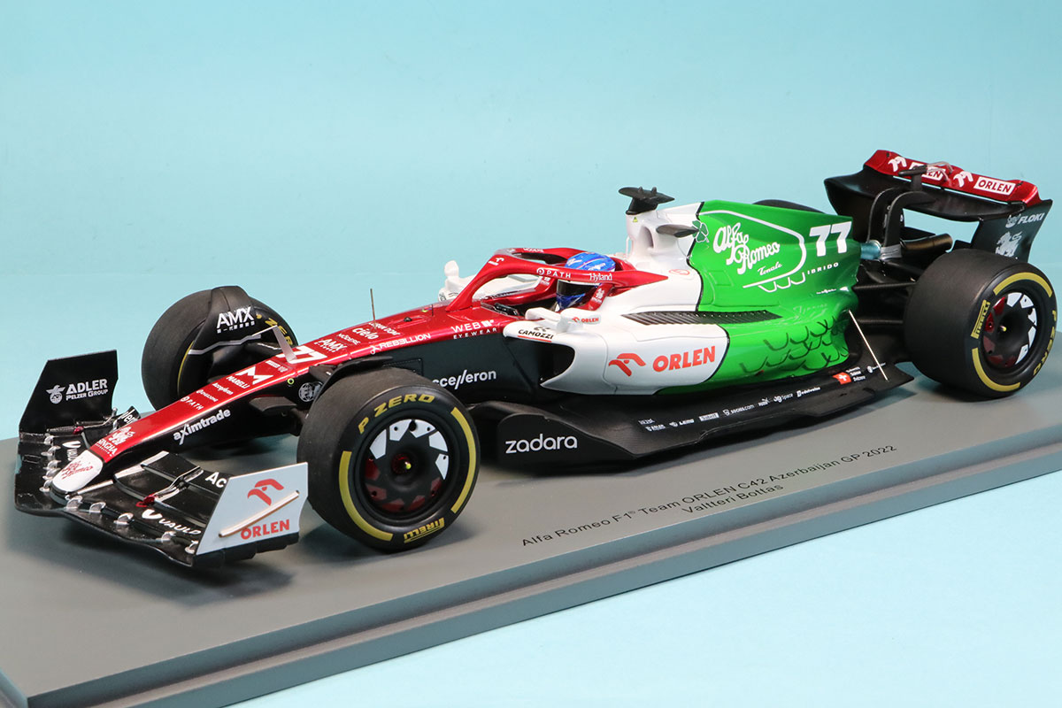 ミニチャンプス1/43 アルファロメオC37ルクレール 2018アゼルバイジャン Alfa Romeo C37 #16 Charles Leclerc Azerbaijan 6th 2018 1st