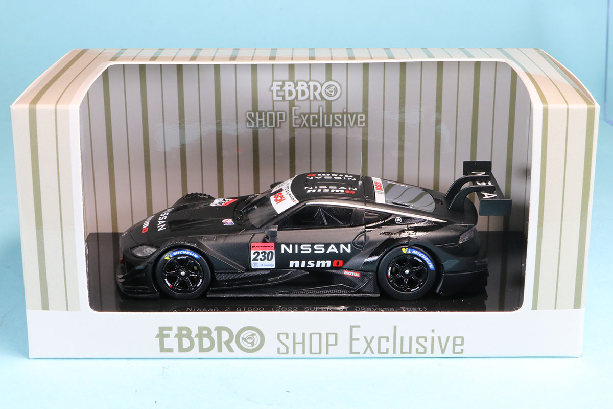 【日本限定モデル】 スーパーGT Z ニッサン 1/43 エブロ GT500 NO 岡山テスト 2022 ミニカー