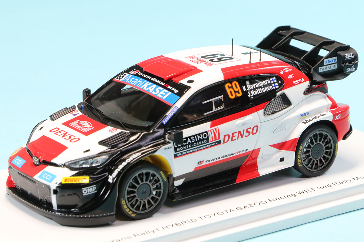 スパーク 1/43 トヨタ GR ヤリス WRC モンテカルロ 2023 No.69 K.ロヴァンペラ 2nd.　S6720