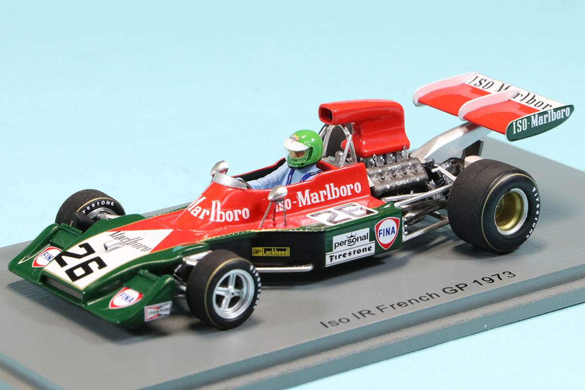 スパーク 1/43  ISO IR フランスGP 1973 H.ペスカローロ デカール加工品　S7571